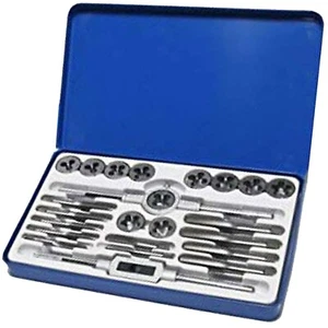 24 Piece UNF (AF) and UNC Tap and Die Set Imperial With Metal Storage Case - Picture 1 of 1