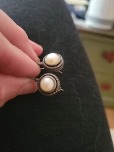 Vintage Pearl Earrings - Picture 1 of 6