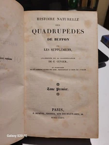 NATURGESCHICHTE DER VIERFÜßler von Buffon mit Beilagen..Topf ..illustriert - Bild 1 von 5