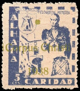 Granada - Guerra Civil - Em. Local Nacional - Alhama - Allepuz * 27 - Bild 1 von 1