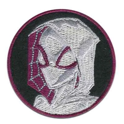 Disney Marvel Spider-Man Iron-On Patch: Silver & Purple Gwen Stacy New Free Ship - Image 1 of 4