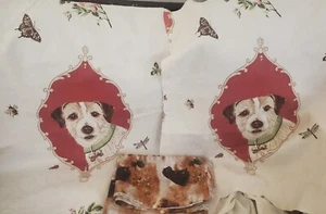 2 FQ Puppy Cuts & GIORDANO STUDIOS Fabric - Duck Hunting Dogs Quilting 1 y x 42" - Picture 1 of 3