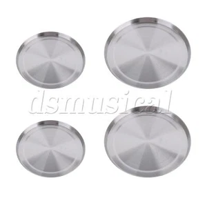 4 Pieces Round Burner Cooker Covers Kit Stainless Steel 6.5" & 8.07" OD - Picture 1 of 8