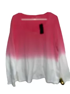 Candace Cameron Bure The Ocean Dipped Long-Sleeve Tee XL NEW - Picture 1 of 3