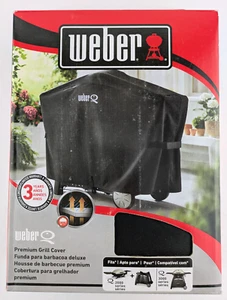 Weber 7112 Grillabdeckung - für Q 2000 mit Wagen und 3000er Grill - Schwarz - Bild 1 von 5