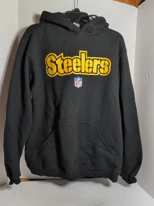 Reebok Men's M Pullover Pittsburg Steeler Jacket Sweatshirt Black - Picture 1 of 16