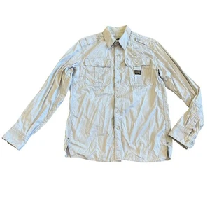 G-Star Raw Button-Down Tunnel Shirt Top Blouse Long Sleeve Size Medium Women's - Picture 1 of 15