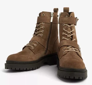 Barbour International Redgrave Wildleder Schnürstiefel HAFERBRAUN - Bild 1 von 5