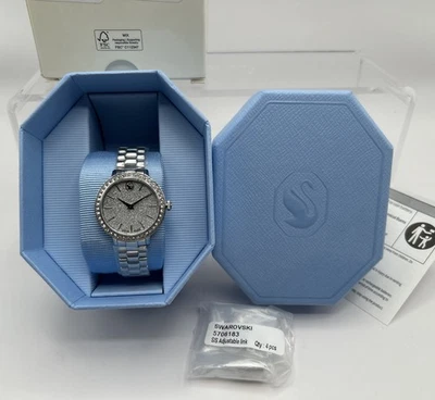 Swarovski Matrix 3-link Watch, Metal Bracelet, Silver, Stainless Steel 5706182 - Image 1 of 4