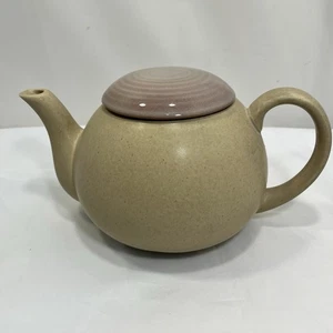 Tetera y tapa de cerámica Mikasa Japan Potter Art Café Latte - Imagen 1 de 16