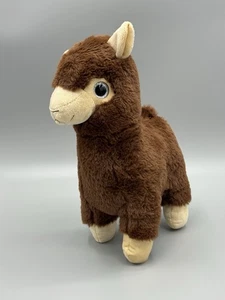 Nanco Plüschtier Lama Alpaka 12 Zoll groß braun Stofftier - Bild 1 von 6