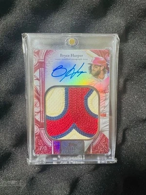 Bryce Harper Topps Sterling Patch Auto 3 Series Color Match Phillies - Image 1 of 4
