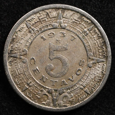 Mexico 5 Centavos 1937, Coin, Inv#I599 - Image 1 of 2