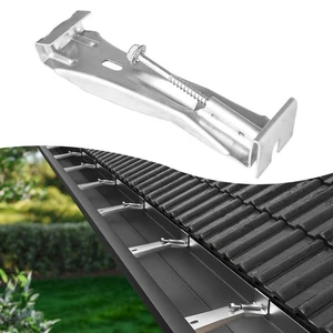 25Pack 5 Inch Gutter Hangers with Pre-Inserted Screw Hidden K-Style Aluminum ... - Picture 1 of 5