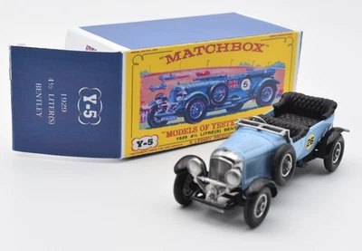 Matchbox MoY Yesteryear Y5 4.5 Litre Bentley 1929. Code 3. Ishimar England - Bild 1 von 4