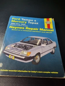 Haynes Automotive Repair Manual Book 36078 1984-1994 Ford Tempo Mercury Topaz - Picture 1 of 3