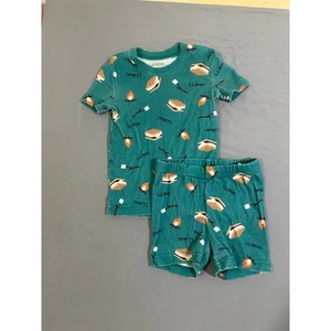 L.L. Bean S'mores Pajama Set Shorts and Short Sleeve Size 4T - Picture 1 of 6