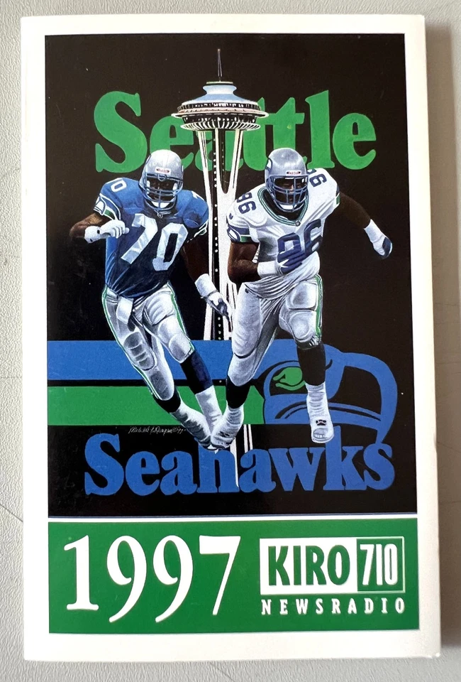 1997 Seattle Seahawks Schedule: Warren Moon, Walter Jones, Cortez Kennedy HOFers - Image 1 of 3