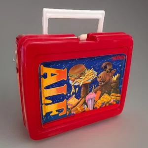 ALF Alien Life Form Thermos Lunch Box 1987 Vintage Usato No Thermos - Foto 1 di 4