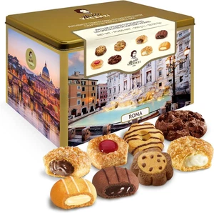 Matilde Vicenzi Roma Cookie Gift Tin - Italian Pastries & Cookies in Individuall - Picture 1 of 12