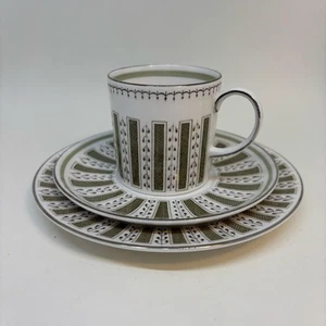 Wedgwood Susie Cooper Persia Design Coffee Cup Trio - Picture 1 of 8