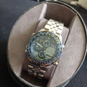 Orologio Citizen C300-Q00842 Promaster Navihawk Analogico Digitale Angeli Blu - Foto 1 di 16