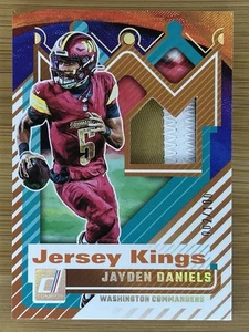 #/100 Jayden Daniels -2025 Panini Donruss Jersey Kings 2 Color Stitch Swatch - Picture 1 of 2