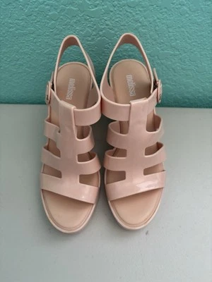 Melissa- Venus Jelly Tacones Cuña Talla 6 Hecho en Brasil Foto 1 de 4