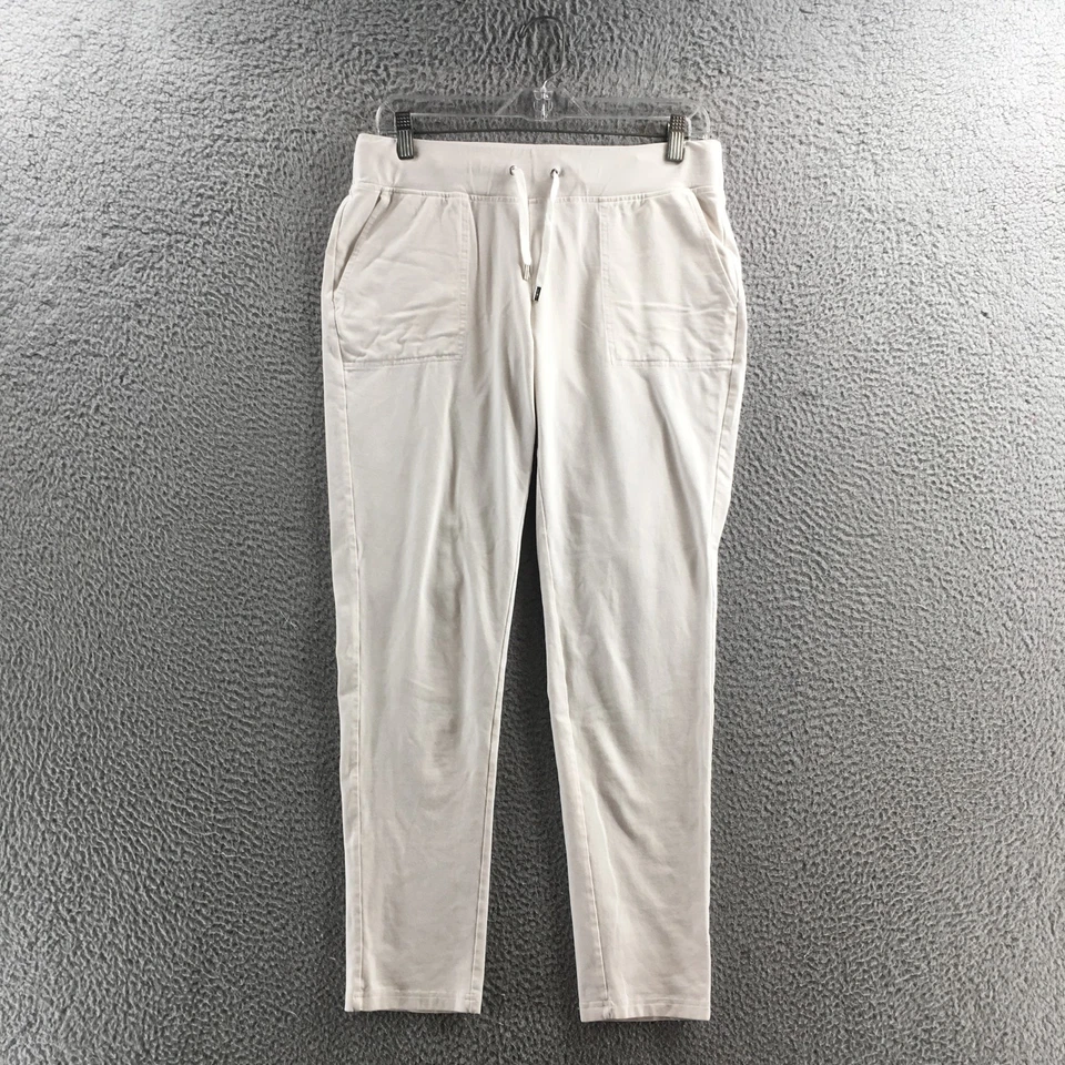 Lauren Ralph Lauren Active Jogger Pants Womens M Off-White Cotton Blend Mid Rise - Image 1 of 4