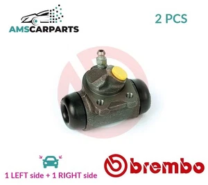 DRUM WHEEL BRAKE CYLINDER PAIR REAR A 12 110 BREMBO 2PCS NEW OE REPLACEMENT - Picture 1 of 5