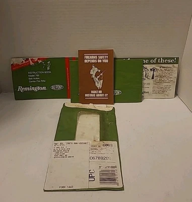 Paquete de instrucciones de rifle de fuego Remington modelo 700 Bolt Action Center  Foto 1 de 4