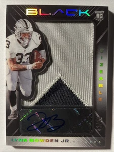 Panini Black Lynn Bowden Jr. 2020 Parche automático de 2 colores Rookie Acetate Jumbo 42/50 - Imagen 1 de 2