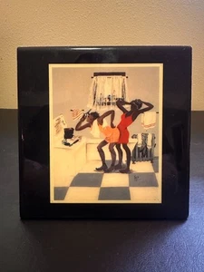 "Primpin II" by Annie Lee (RIP) - Vintage 1993 African American [Wall Art Tile] - Picture 1 of 5