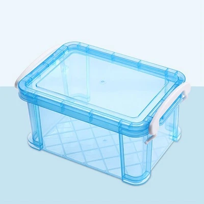 Portable Index Card Box Waterproof Wear Resistant Anti-break with Snap-tight Lid - Image 1 of 4