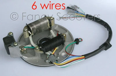 MAGNETO STATOR PISTER PRO SDG BAJA 70CC 90CC 110CC 125CC KICK START DIRT BIKE - Imagem 1 de 4