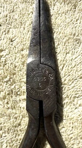 VINTAGE H. BOKER CO. NO. 5386-6 DUCKBILL PLIERS USA. - Picture 1 of 6