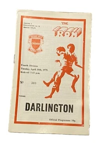 SCUNTHORPE UNITED V DARLINGTON - DIVISION FOUR - 10/4/1979 - Picture 1 of 1
