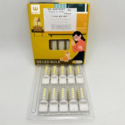WOWATT LED Bulb G9 5W 400Lm 6000K Cool White Non Dimmable Pack of 10 - Image 1 of 2