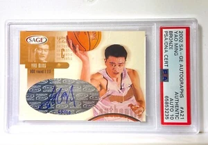 2002-03 Sage Yao Ming auto Bronze /110 PSA DNA auto grade 10 SA-GE A21 - Picture 1 of 3