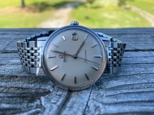 Vintage OMEGA Seamaster De Ville Silver Dial Automatic Beads of Rice Bracelet - Picture 1 of 12