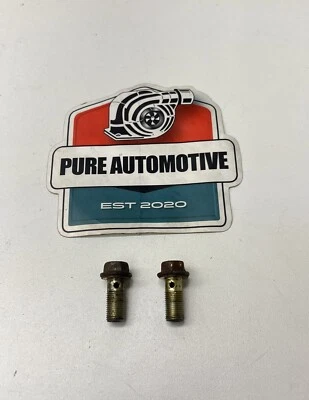 Par de pernos de banjo de freno trasero Nissan 350Z 2003-2008 lado izquierdo derecho Z33 OEM Foto 1 de 4