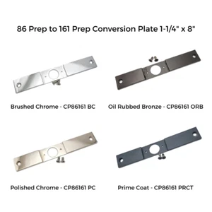 86 Prep to 161 Prep Conversion Plate | Mortise to Cylindrical Lock Convertor - Picture 1 of 26