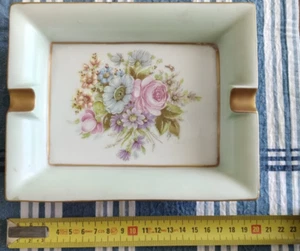 Portacenere Vintage Limoges Porcellana Fiori Decorati Oro Anni ‘70 - n°99/815 - Bild 1 von 5