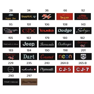 Listado automático de After Thoughts para agregar logotipos ACC Mopar a la parte trasera lisa en tapetes de 4 piezas - Imagen 1 de 47