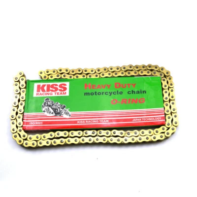 CADENA 520 120 para motocicleta para BMW Honda Yamaha Suzuki Kawasaki bicicleta de calle dorada Foto 1 de 4
