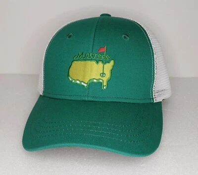 Gorra Masters PGA para hombre verde calle y blanca bordada gorra a presión OSFA Foto 1 de 4