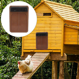 Automatic Chicken Coop Door Opener Automatic Chicken Coop Door(Dark Brown)
