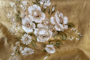 Vintage A Sanderson Cotton Floral Fabric - 1 metre x48 Inches - New Old Stock - Picture 1 of 11