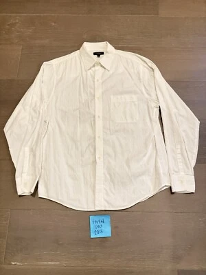Burberry London Men’s White Long Sleeve Button Up Dress Shirt Size Large Plaid - Image 1 of 4
