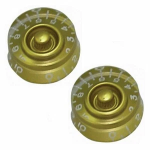 Guitar Tech GT502 Gold Speed Knob Control Knobs Set of 2 - Picture 1 of 2